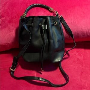 Urban Expressions Black Bucket Shoulder Bag